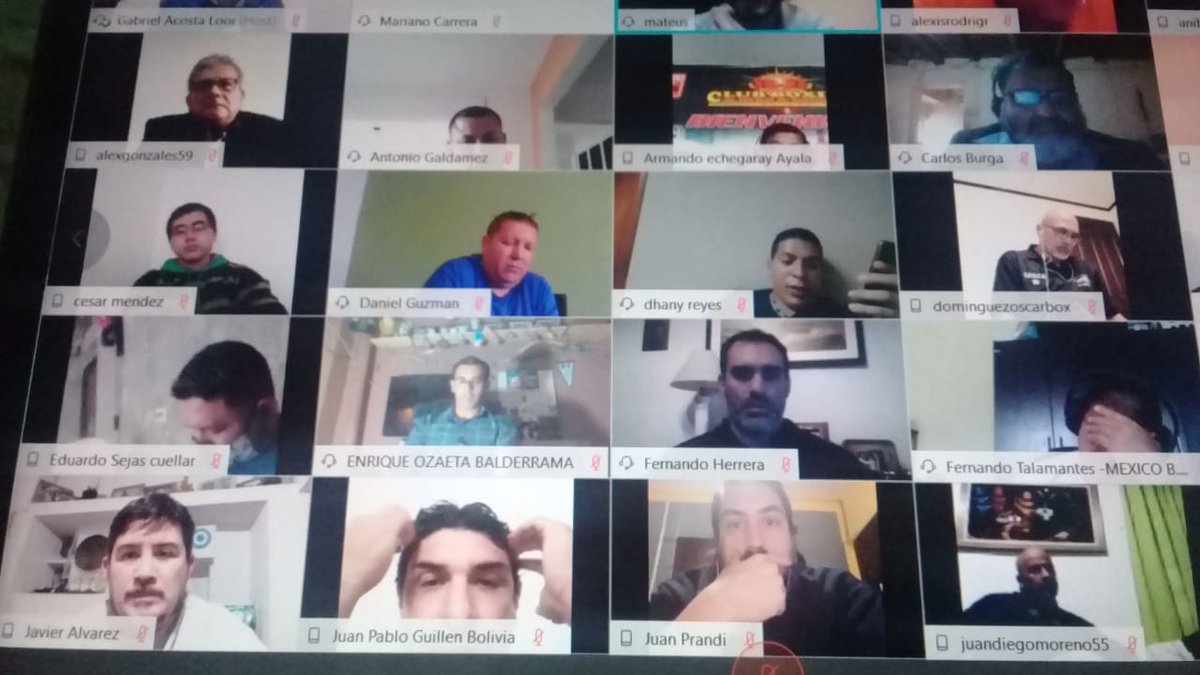 AMBCBoxing's tweet image. AMBC agradece a los 102 entrenadores  de 18 países que participaron en el seminario del 13 de junio, dictado por el DT Mateus Alves.
Muchas gracias también al Ing Alex Gonzalez @AlexGon81438921 por el constante apoyo @AIBA_Boxing @cbboxe @FECOLBOX @FABoxArg @fedebop @fevebox