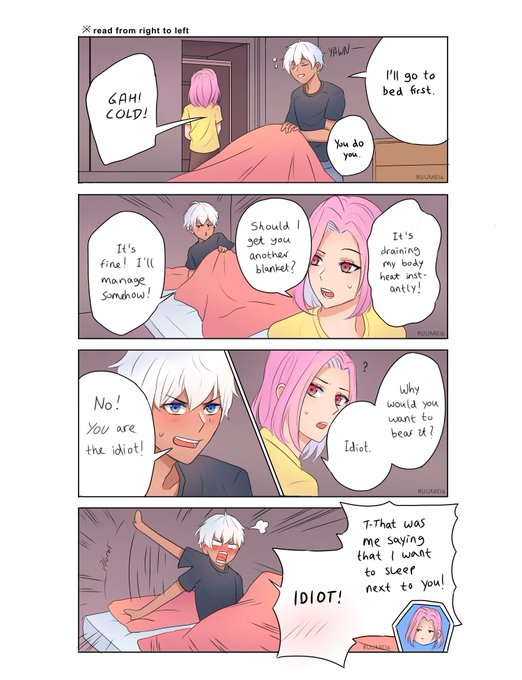 Tsundere shit
Mammon regularly sleeping over at MC's room is soft af but I can't help but imagine him doing this lmao

#obeyme #obeymejp #obeymemc #obeymemammon #obeymefanart 