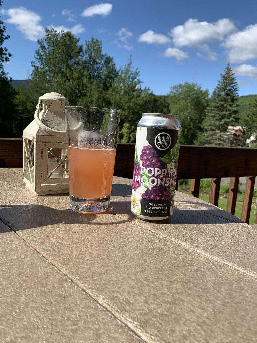 SylveS02's tweet photo. @SchillingBeer tested and approved for mountain town living from my deck in Waterville Valley https://t.co/XyQ527NE6v