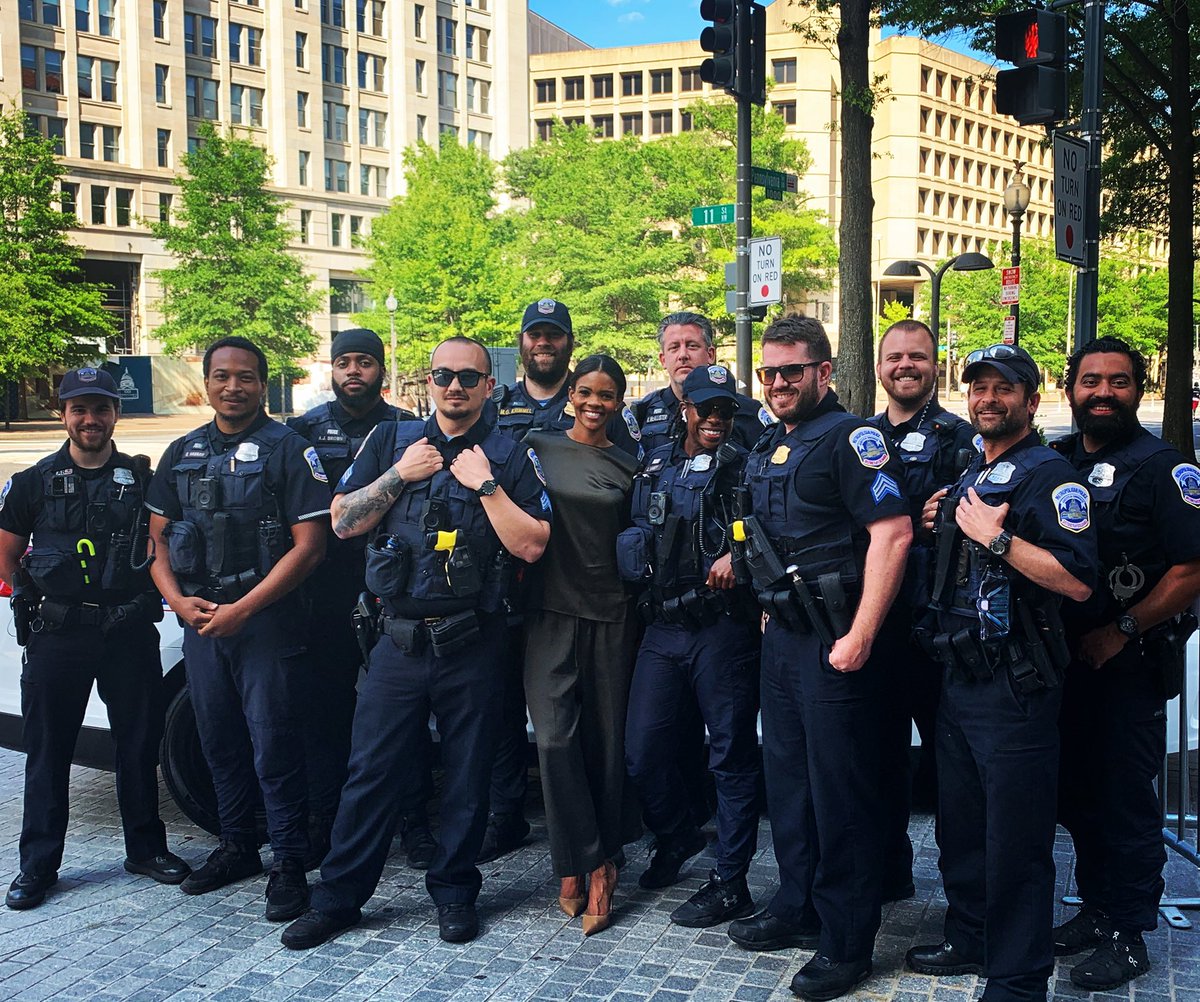 The highlight of my day today!
To my men and women in blue: America loves you. Your badges are honorable, and for as long as God continues to bless me with a platform, I will use my voice to support to you always. 

#BackTheBlue