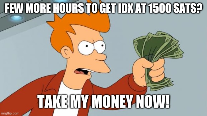 Don't miss the chance of getting your IDX coins at this range. Go to ico.indexchain.org and sign up for purchasing at this price before it increases to 1750 sats on Monday!

#masternode #masternodes #Crypto #bitcoin #blockchain
