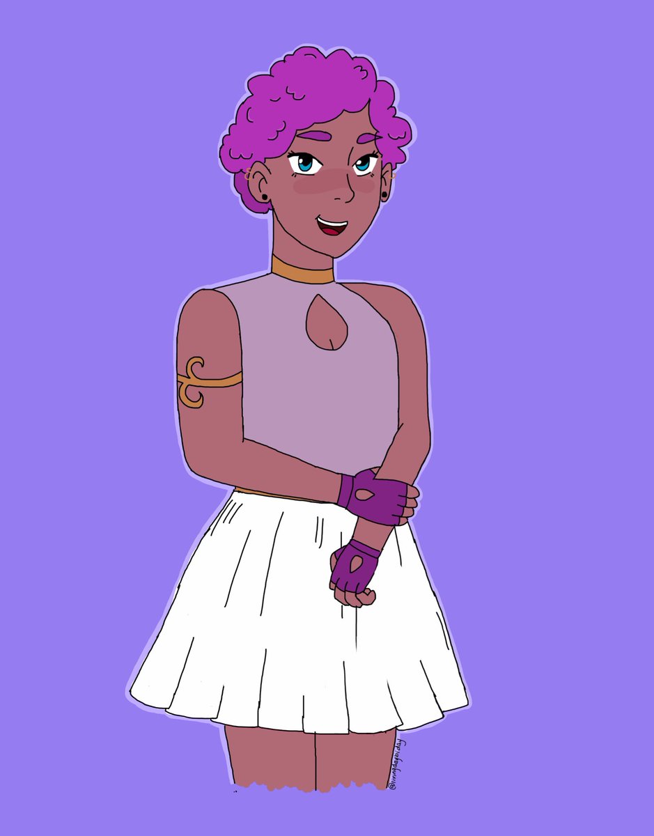 emsunart's tweet photo. So i was bored this afternoon and decided to try to draw Spinetossaโs kid as i imagine her as a teenager โบ๏ธโค๏ธ
#Shera #SheraandthePrincessesofPower #spinetossa #netossa #spinnerella #fanart https://t.co/1bu0VtKEkR