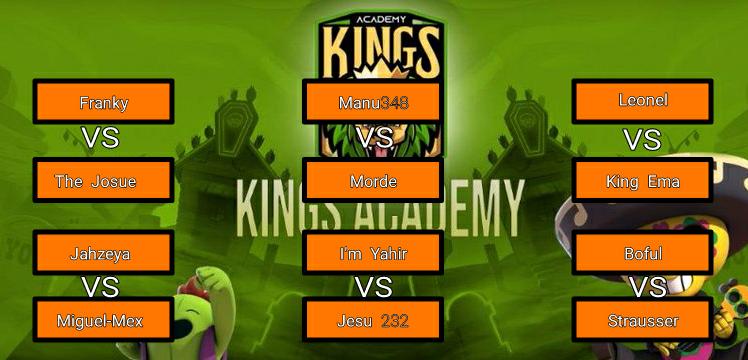 Estos son los partidos de el día de hoy de nuestro torneo 1vs1 en el clan. Algunos partidos fueron modificados ya que algunos jugadores salieron del clan o simplemente no quisieron seguir en el torneo.😌🧐