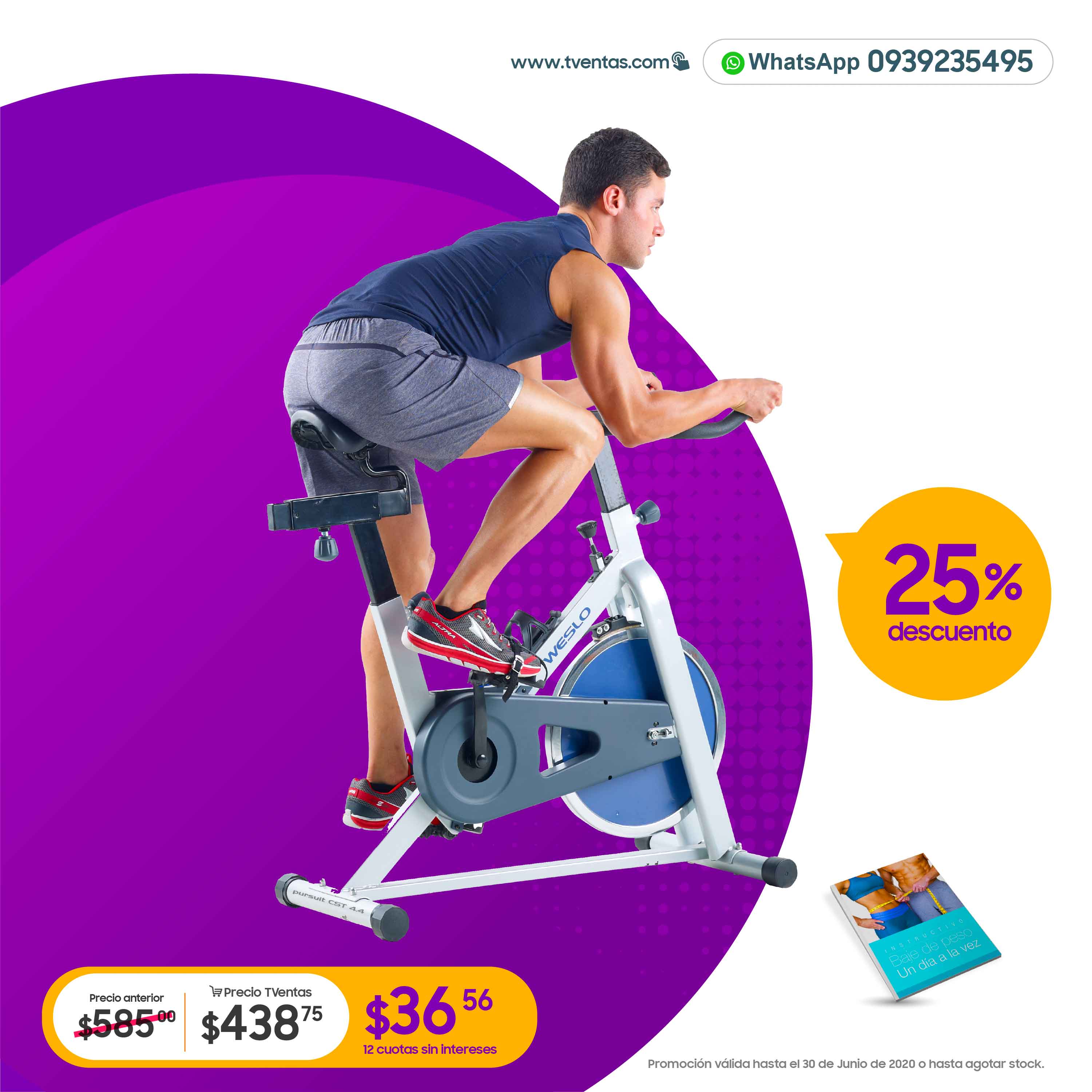 Bicicleta estática weslo pursuit cst 4.4 new arrivals