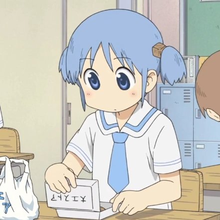 blueanimegirls's tweet photo. Today's blue anime girl of the night is Naganohara Mio from Nichijou! 💙 https://t.co/jnkdhahJM4