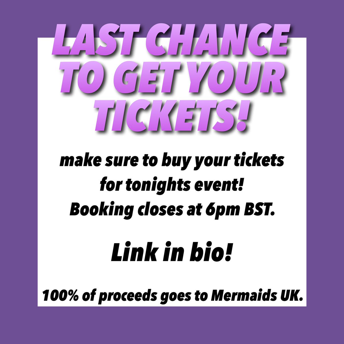 MTPrideOnline's tweet photo. Only 20 minutes until sales close!!🌈💖 https://t.co/hG0dzm4lIS