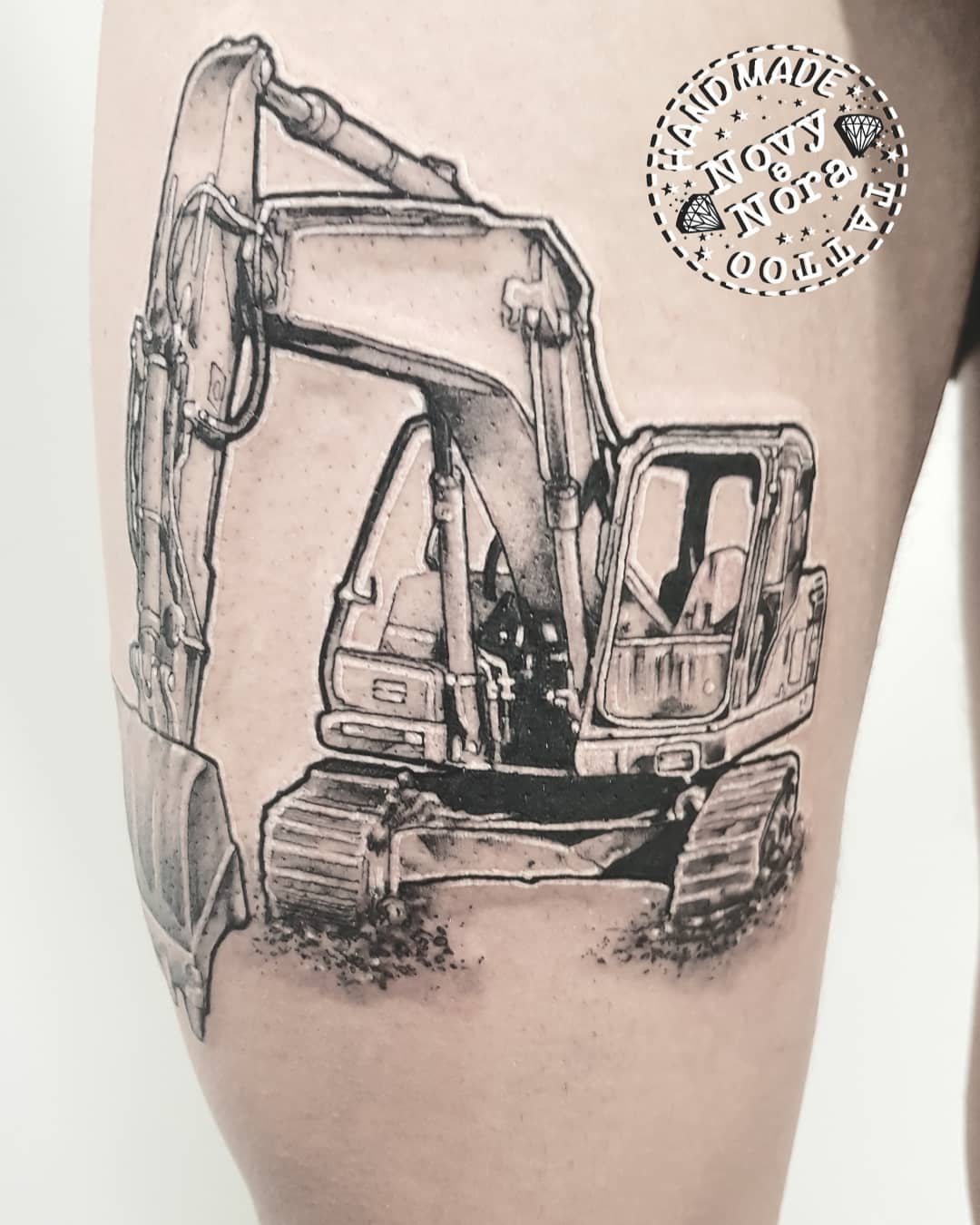 Tattoo  A real machine operator  Explore tattoo Caterpillar tattoo  Elk tattoo