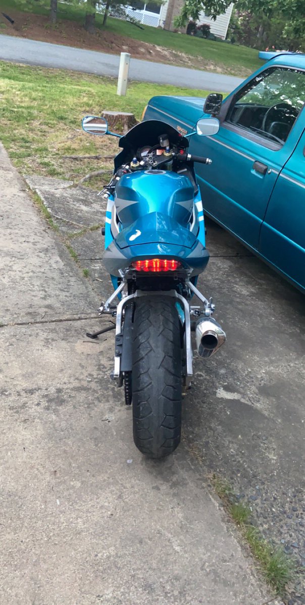 RockHemm's tweet photo. “Please be careful” ~ literally everyone😂. I got yall and ima respect it. I got this last weekend but this my 1st official vehicle purchase‼️ I’ve always wanted a bike so I went out and worked for it all in full❤️ #FlashTime #GSXR https://t.co/jQ4rvIU6Ew