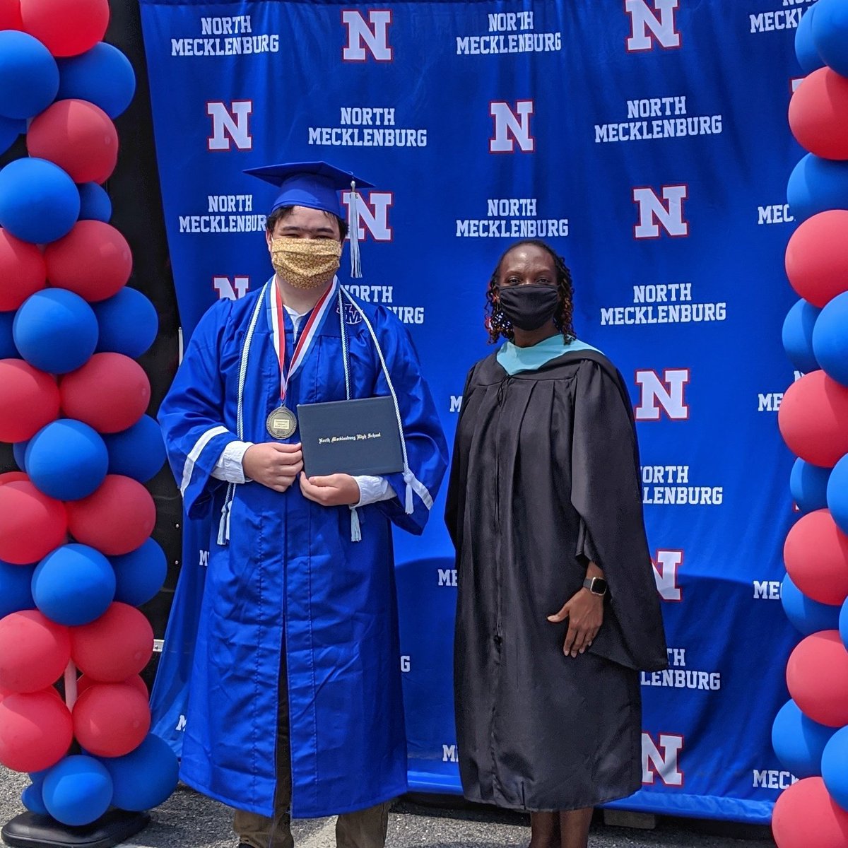 thefieldworker's tweet photo. Congrats to my @NorthMeck_CMS   #Class2020 #salutatorian Michael, as he heads off to his next adventure @GrinnellCollege Much love and thanks to our NMHS teachers and staff for getting Michael and Patrick #Class2007  ready for life. https://t.co/nrb05DAlIw