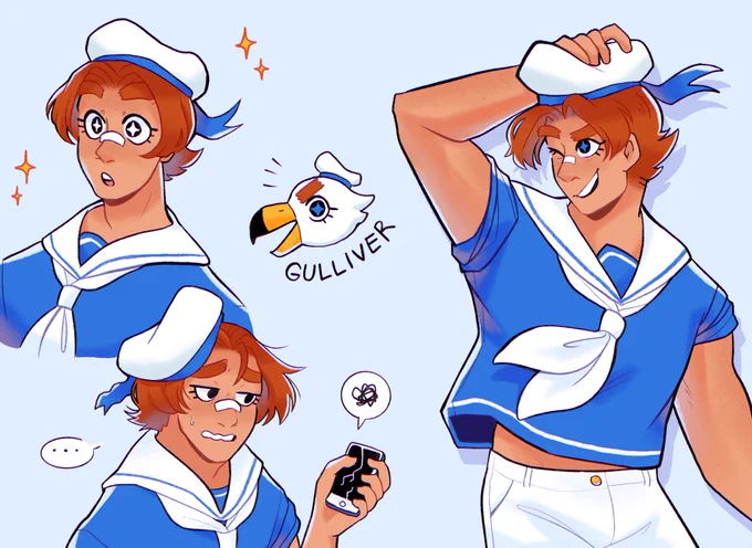 Heard animal crossing gijinkas were a thing now, so I decided to chip in ft. my favorite sea bird #AnimalCrossing 