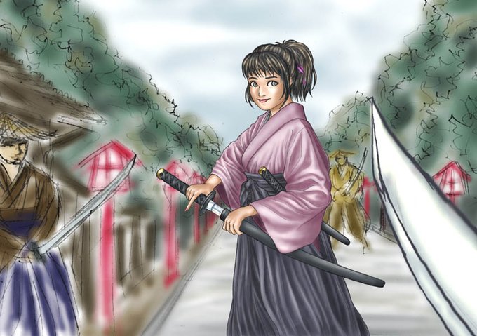 女武芸者のtwitterイラスト検索結果