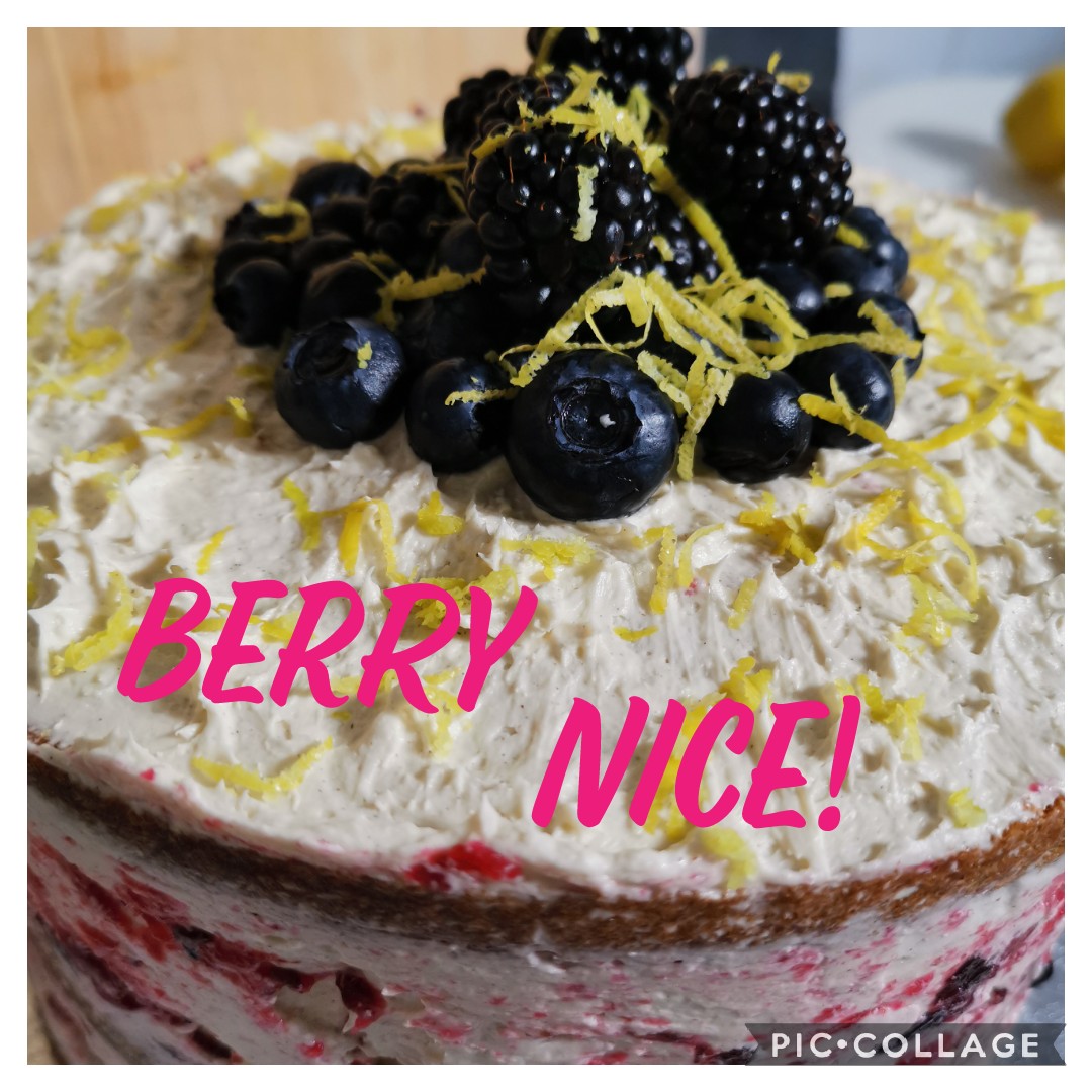 Apple, Blackberry, Blueberry &amp; Lemon Layer Cake! Bring on Summer! #sweetfanciescakes #summerbaking