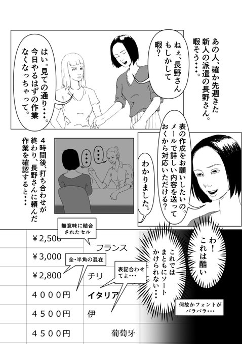 エクセルのセルを結合しないで と訴える漫画に賛同の声 Togetter