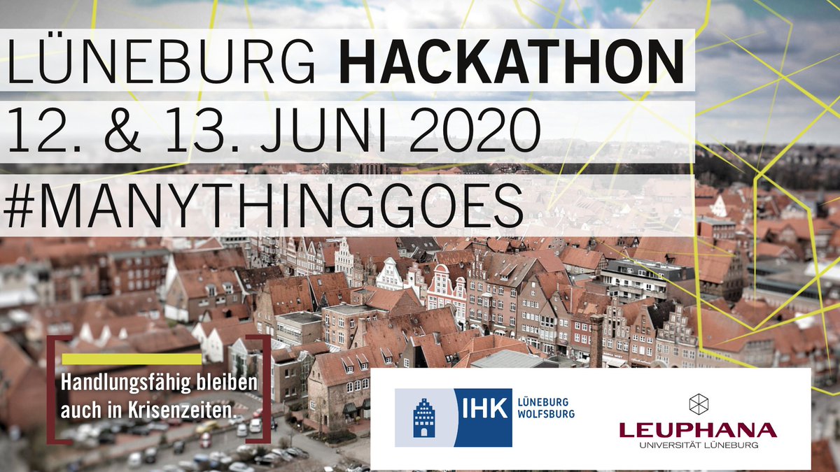 Toll, was die Region Lüneburg geschafft hat. Wir danken allen Teilnehmenden für Ihre großartigen Ideen! #ManythingGoes #LüneburgHackathon2020 #GemeinsamWirtschaftSärken <a href="/leuphana/">Leuphana</a> @ihklw