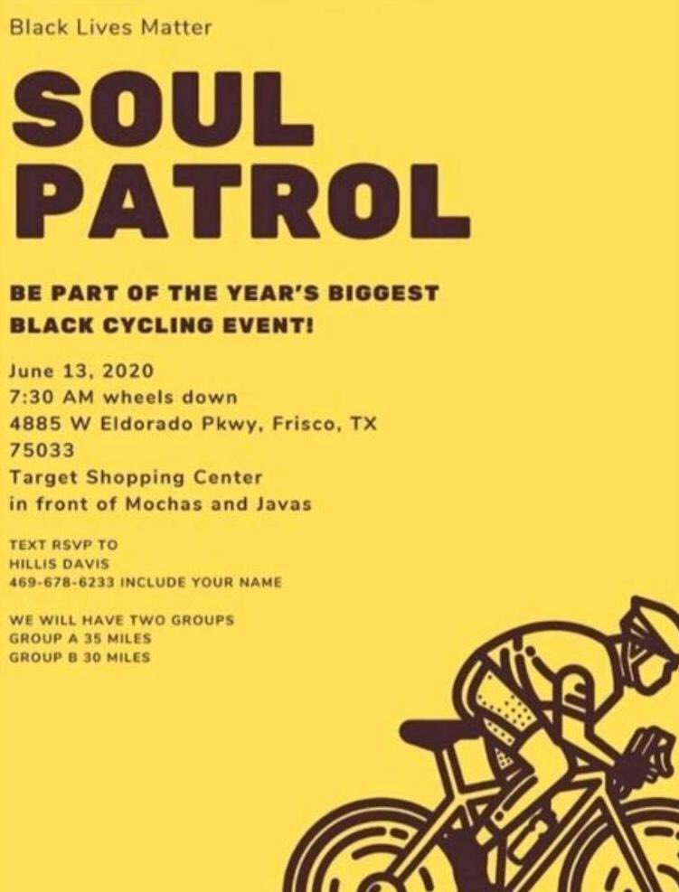 amyonyendu's tweet photo. Up eaaaaarly, early to participate in #SoulPatrol’s #BLM Cycling Event in Frisco. 

An amazing time spent (32mi) with incredibly dope people. We outchea!

🚴🏾‍♀️🚴🏽🚴🏿‍♂️🚴🏿‍♂️🚴🏽‍♀️🚴🏽🚴🏿‍♂️🚴🏿‍♀️🚴🏾💨💨💨 

#JuneCycling #RoadCycling #StillHotThatEarly ☀️ #BGDR #BLM https://t.co/7sQs5Cem7i