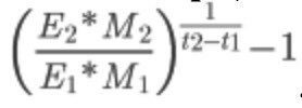 3/ But prices are just multiples of earnings right? A stock trading at $100 is simply it’s EPS of $5 multiplied by a P/E of 20.So we can represent P1 and P2 by their earnings, “E1” and “E2”, multiplied by some multiple, “M1” and “M2”...