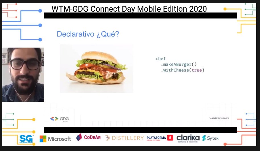 SomosCodear's tweet image. En un paradigma imperativo, se define el &quot;cómo&quot; a nivel de implementación. Mientras que en el paradigma declarativo, se define el &quot;qué&quot;, delegando la responsabilidad del cómo a la entidad #ConnectDayMobileEdition