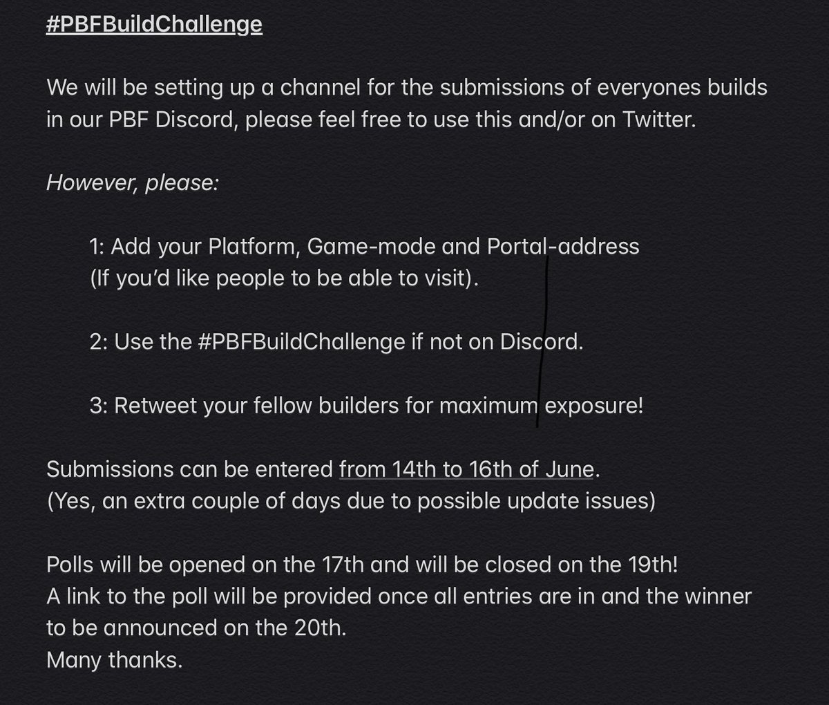 Telepath42's tweet photo. Annnnnd it’s time! Well, for some of you!
Let’s hope the update didn’t cause you too many issues?
Any questions please feel free to ask
(though I’m at work so please be patient)
#PBFBuildChallenge https://t.co/HVkx6IPMFl