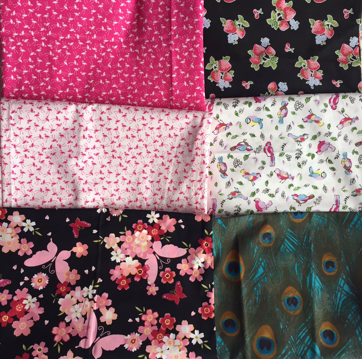 Serenzipity's tweet photo. Lots of fabric choices for the reusable and washable face coverings. I can order any colour in a plain fabric. https://t.co/UNPMuxy23v
