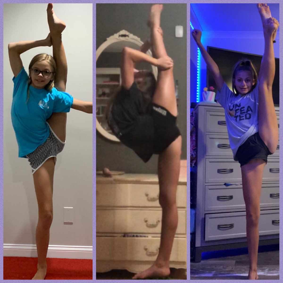 Shoutout to Kaitlyn, MP and Presley for shining bright with their flexibility this week! 🌙✨