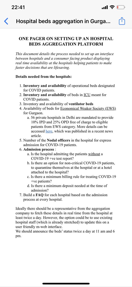 Update 92 - 10.45 PM - IMPORTANT - Start the available hospital beds movement in every  http://city.Here&nbsp; is a one pager to start this in Mumbai or your city,we made this for Gurgaon.Adapt it or change it,do it your way,make sure you put critical information.Keep it short.