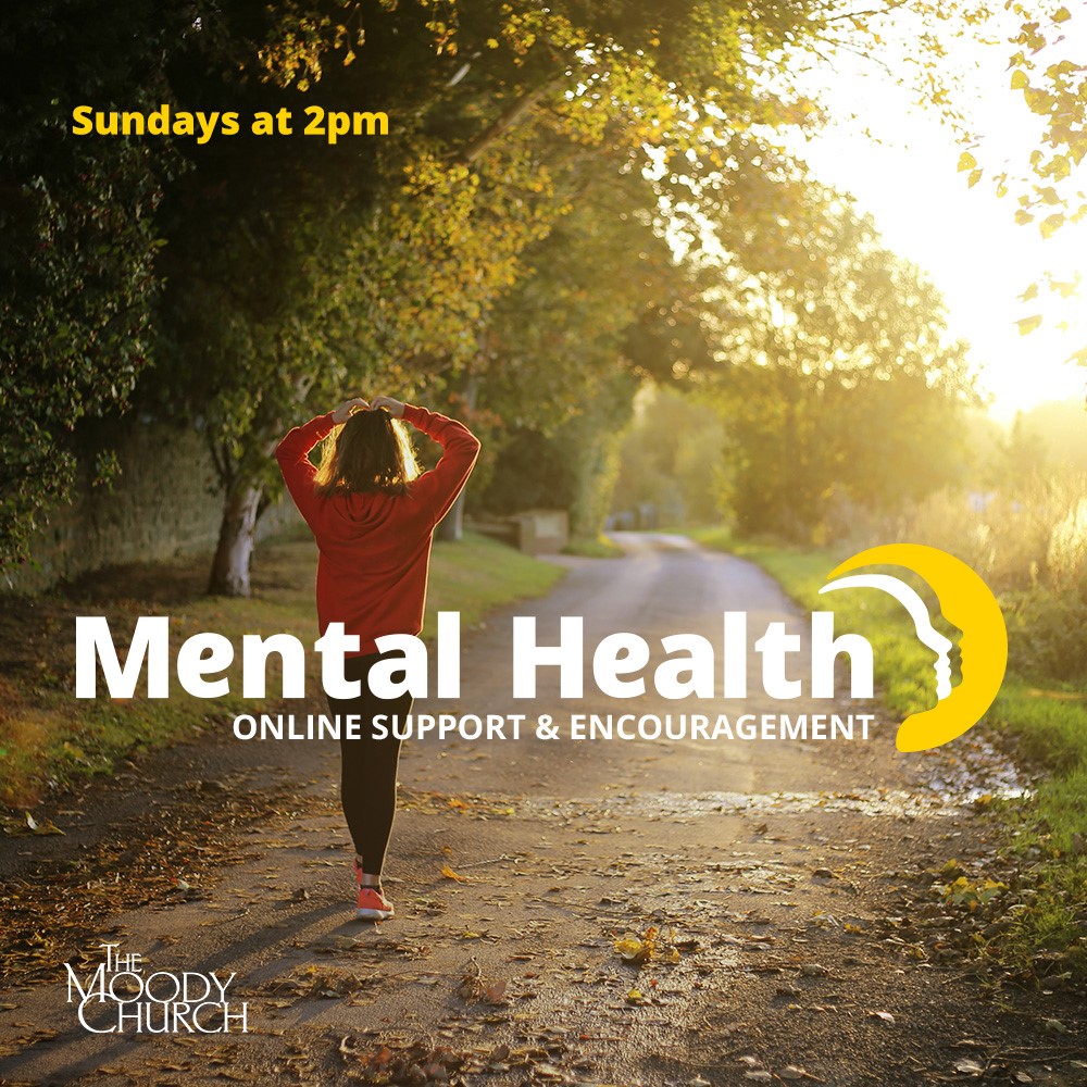 TheMoodyChurch's tweet photo. The only thing worse than struggling with something is struggling with it alone. If you are experiencing depression or anxiety, join us online Sundays at 2pm for support and encouragement. You don’t need to walk alone.

Find Info/login details at https://t.co/J3XaucnoBn https://t.co/l9Sv78GzrB