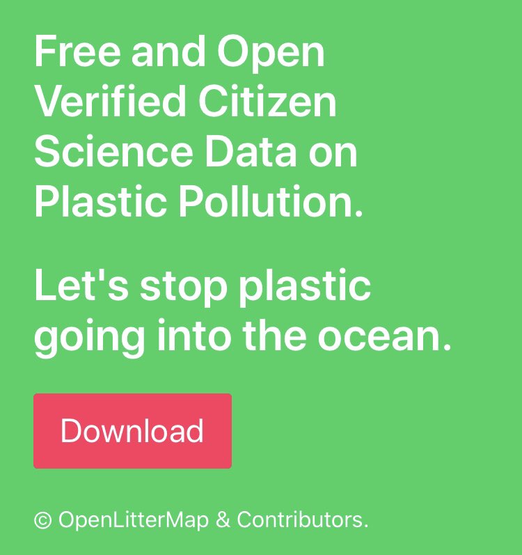 OpenLitterMap's tweet image. Our data is open. Instead of excluding people from science, or limiting the production of knowledge about the state of pollution to governments and corporations, anyone can download our data and help advance science on the state of pollution. #opendata #littermapping #olm