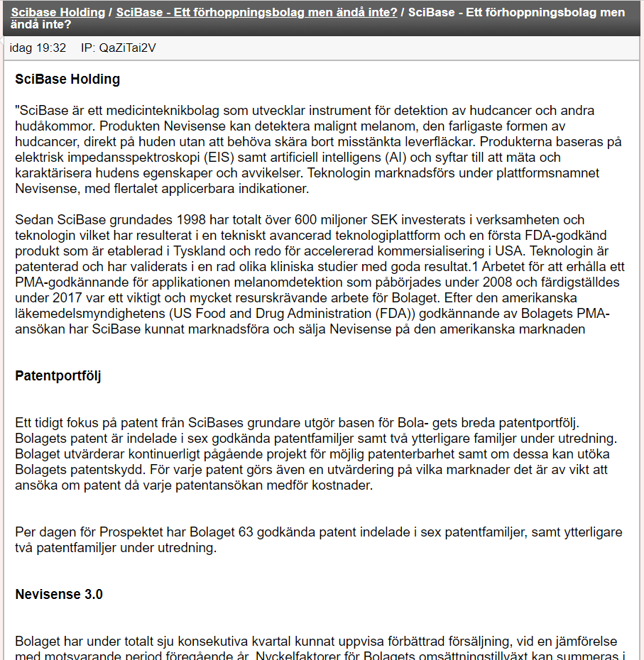 RIK20201's tweet photo. #Scibase $SCIB

Skrev ett litet inlägg på placeraforum ifall någon är intresserad av att läsa?! Kom gärna med input!

Dela gärna ifall ni vill! 

Läs hela bloggen här.. 👇
https://t.co/AoAvUkcWQF https://t.co/vEOBJJycJa