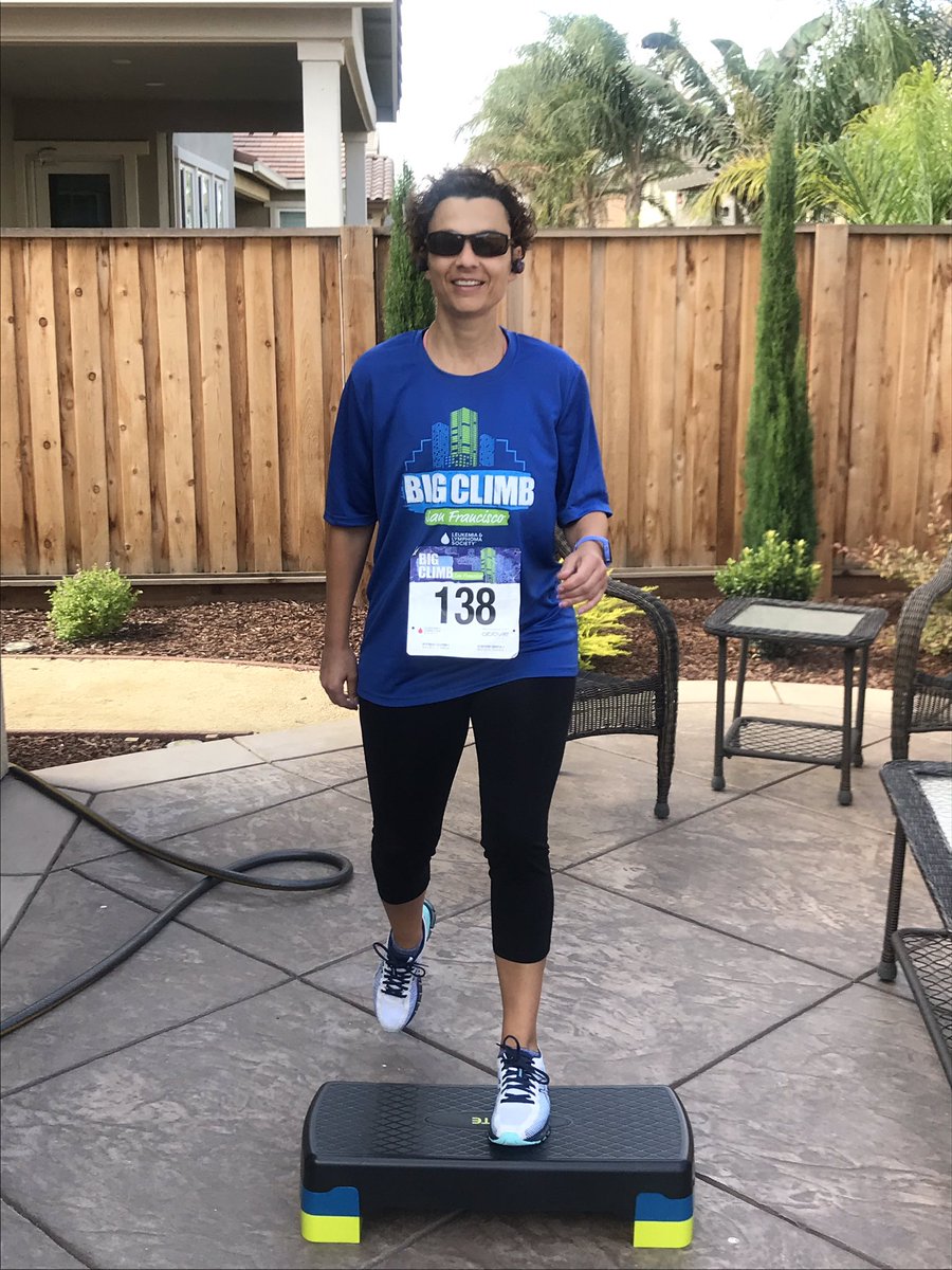 mrsbirddee's tweet photo. @LLSusa completed #BigVirtualClimb to assist with finding a cure for blood cancers. #ClimbConquerCure. Got my virtual finisher pic and photos to show how I accomplished the #goal https://t.co/m1haVX4sIb
