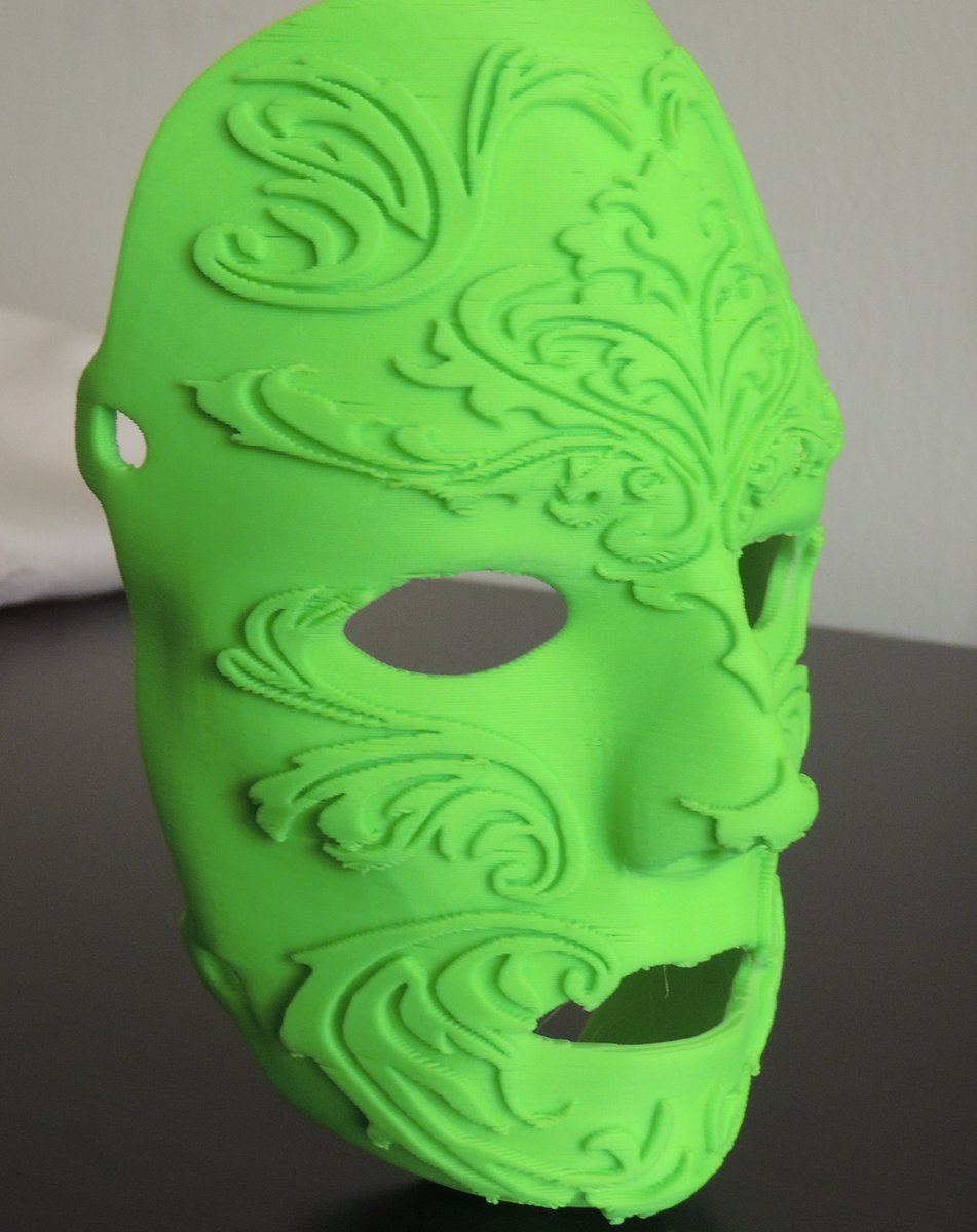 almiradjo's tweet photo. I have just 3D modeled and 3D printed this cosplay mask with floral ornaments. #cosplay #cosplayer #cosplaygirl #cosplaying #venetianmask #deatheater https://t.co/rMdp85Ra2X