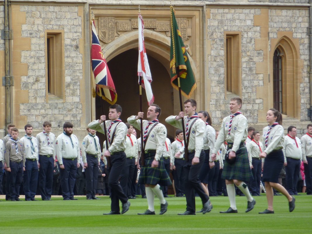 Scouts_inSpires's tweet photo. Watching the Queen's Birthday celebration at Windsor Castle remembering my Queen Scout St George's Day celebration there. Why not share your greatest scouting memory. https://t.co/rxEXPGGqOP