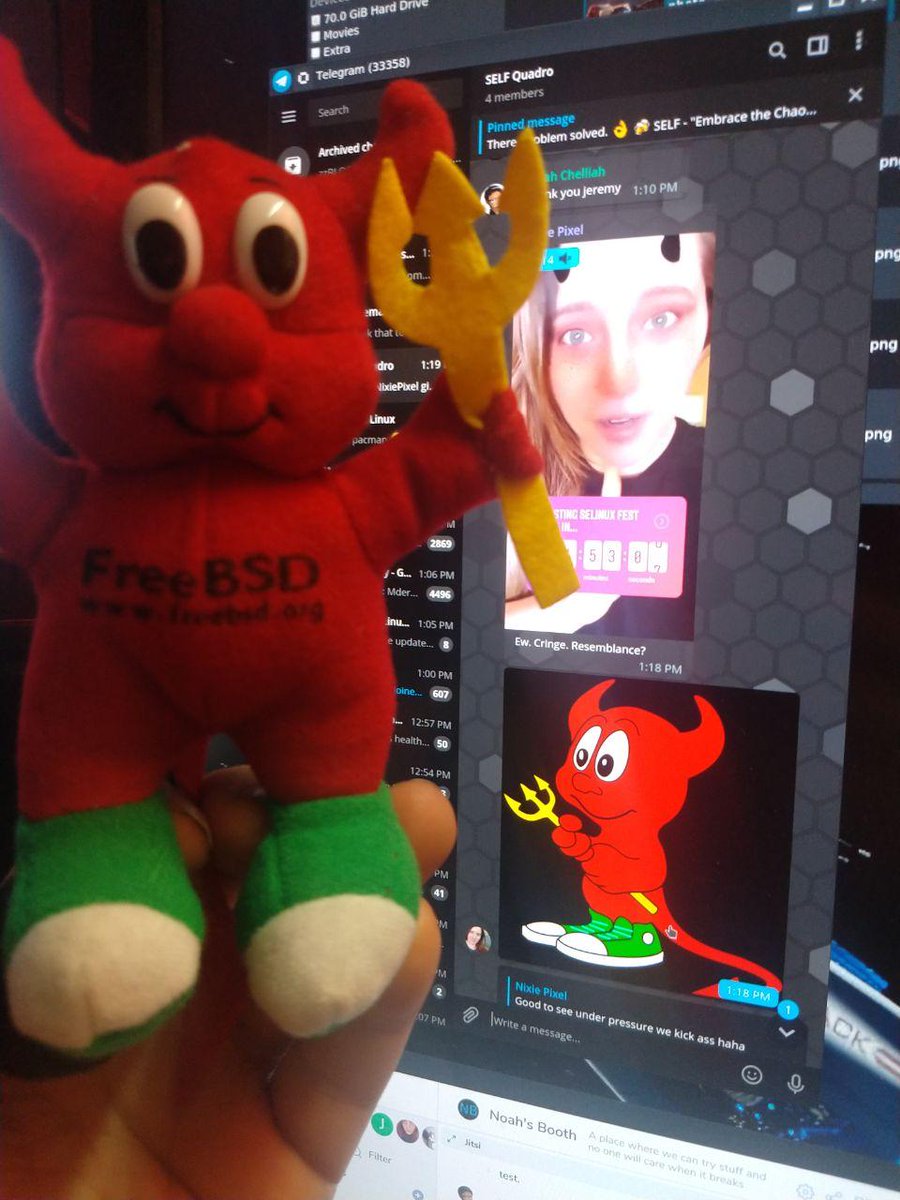 q5sys's tweet photo. QString *wittycomment = new QString();
@nixiepixel
 
@selinuxfest
 #self2020 #freebsd #foss #opensource #linux https://t.co/6nuyRV9tzs