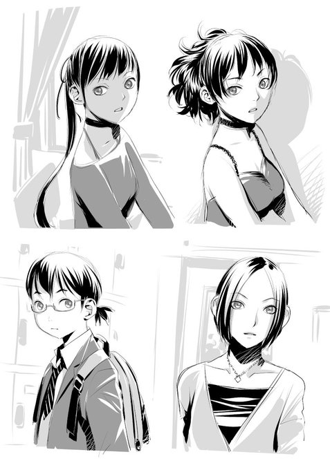 「鞘-SAYA-」を描く前に前作と違う描き方の練習してた時の絵(^^;; 