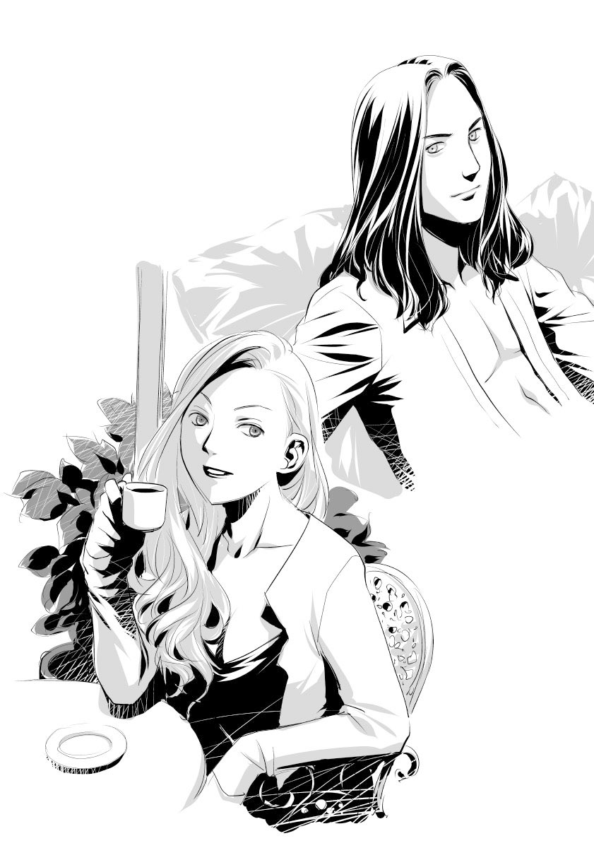 「鞘-SAYA-」を描く前に前作と違う描き方の練習してた時の絵(^^;; 