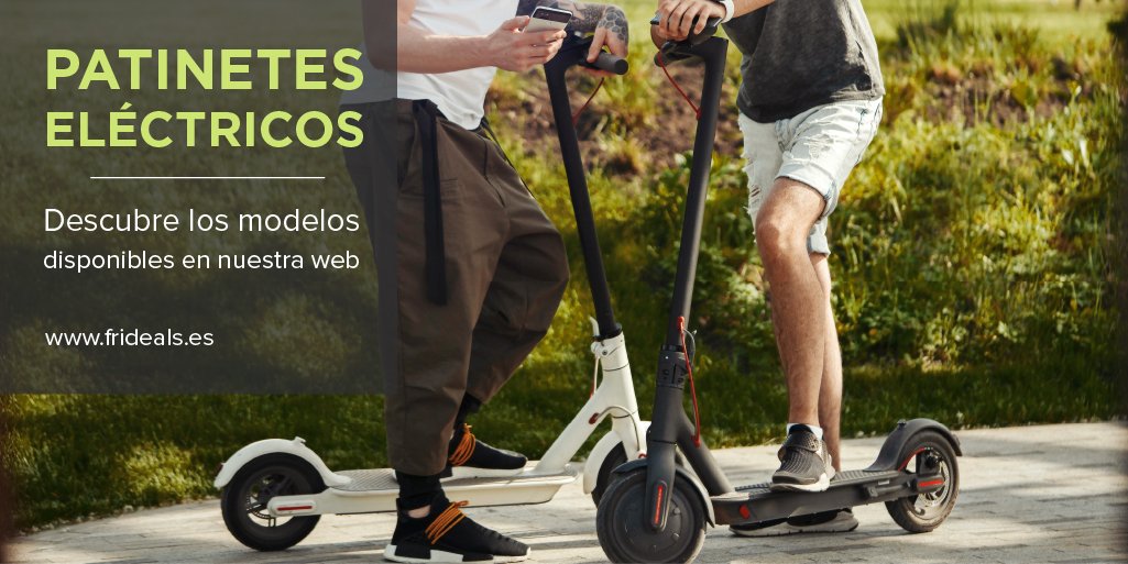 frideals's tweet photo. 🛴 Tus desplazamientos ahora sin riesgos con un buen patinete eléctrico. ¡Oferta 229,99€ en nuestra web! 📢 ¡ENVÍO GRATIS!
👉 https://t.co/GBmmL8hlw3
#scooter #frideals #patinete #electrico #transporte #movilidad #movimiento #oportunidad #medioambiente #ofertas #xiaomi https://t.co/mexIWQ3Z8S