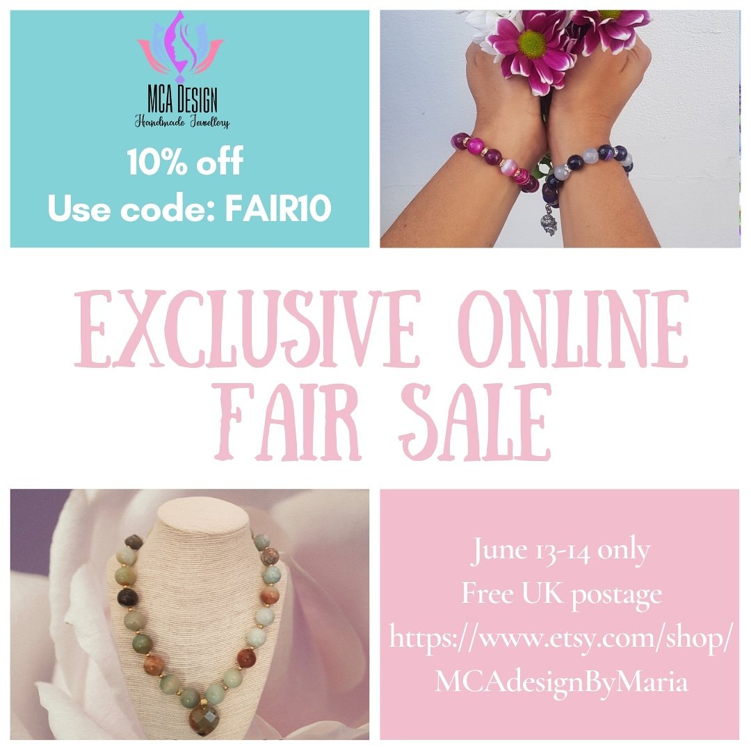 Join us tonight and tomorrow on instagram between 7pm and 10pm at #handmadeindoors and get a 10% off special discount on anything at my shop!
Items ready to ship with FREE UK postage. DM for more details if you're interested in anything. #supportsmallbusiness #accessories #etsy