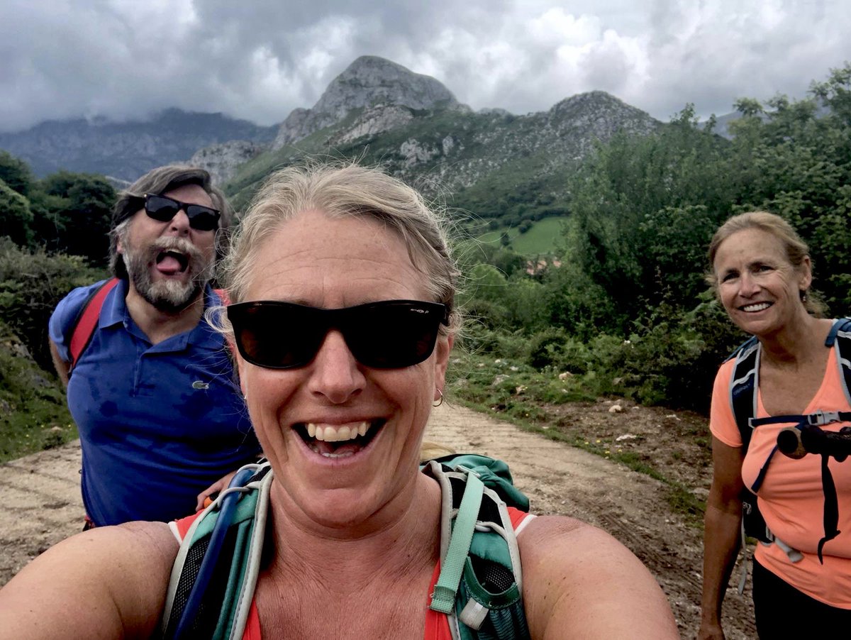SpanSteps's tweet photo. Trekking the GR 109 in Asturias. https://t.co/8nAF6ftbEb