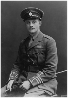 And here he is. Armed with his cane here. Picture kept online at the Imperial war museum. https://www.iwm.org.uk/collections/item/object/205290547