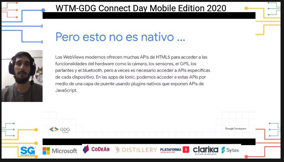 SomosCodear's tweet image. #IonicFramework nos permite acceder a APIs de ciertos componentes mobile como giroscopios, acelerómetros, Bluetooth y demás, mediante una arquitectura de plugins #ConnectDayMobileEdition @bochap_