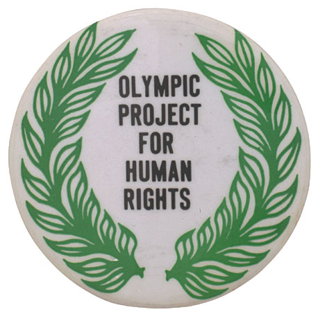 Norman asked them if they had another Olympic Project For Human Rights badge that he could wear while he stood with them. They didn't, but another Olympian, white American rower Paul Hoffman, did and loaned it to Norman. (cont)