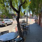 Image for the Tweet beginning: Table service starts Monday. Sidewalk