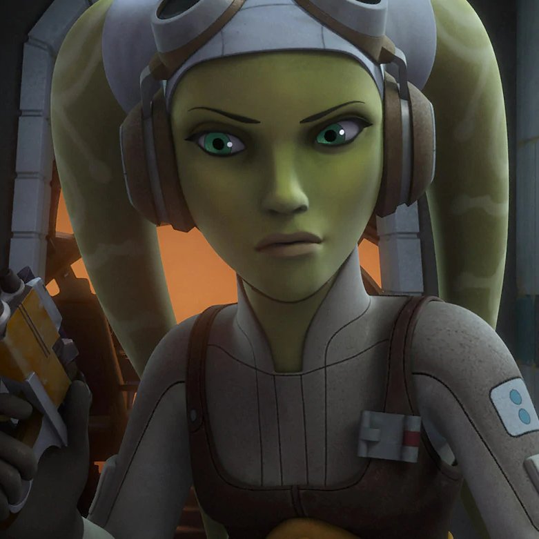 Hera Syndulla, talking to her space fam.