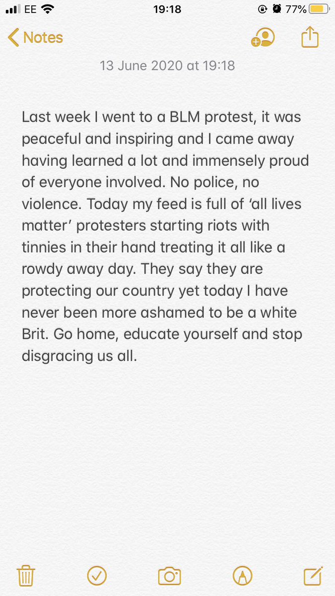 robopey's tweet photo. Recently I learned its no longer enough to be quietly non-racist, you have to be actively anti racist. Even if it’s just to 18 followers #BlackLivesMatter https://t.co/sywYEfZua7