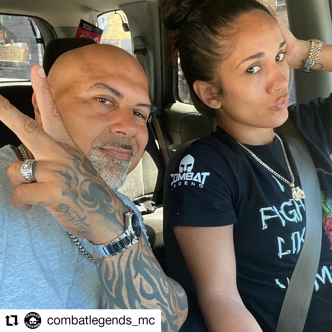 #Repost @combatlegends_mc
• • • • • •
Another day In the Gym Tackled &amp; Conquered 
Our Grind never stops, checkout Amanda’s <a href="/Serranosisters/">Amanda Serrano</a> Sleeve @combatlegend always Repping Ours 
#CombatLegendsMC #MotorCycleClub #HarleyDavidson #FTW #BigJohn #Trigger
