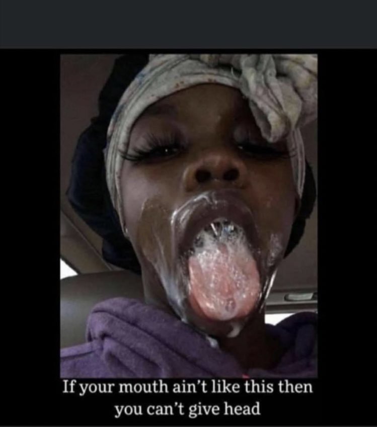 If yo mouth don’t look like this when you sucking me ion want it🤣 https://t.co/7RRpqSIQE7