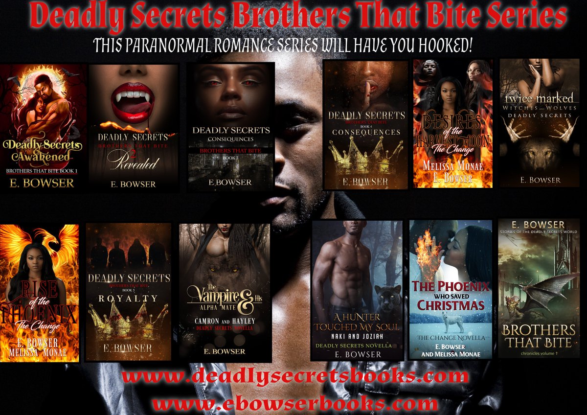 ebowser0110's tweet photo. #PNR Series!
🔥DEADLY SECRETS BROTHERS THAT BITE !!🔥
https://t.co/GW4SKEg5LA
Taria and LaToya never thought that taking one small vacation would change their lives forever.
#WritingCommnunity #Writer #vampirebookseries #werewolf #urbanfantasy #urbanfantasy #bookseriesaddict https://t.co/NnXqMgE5FC