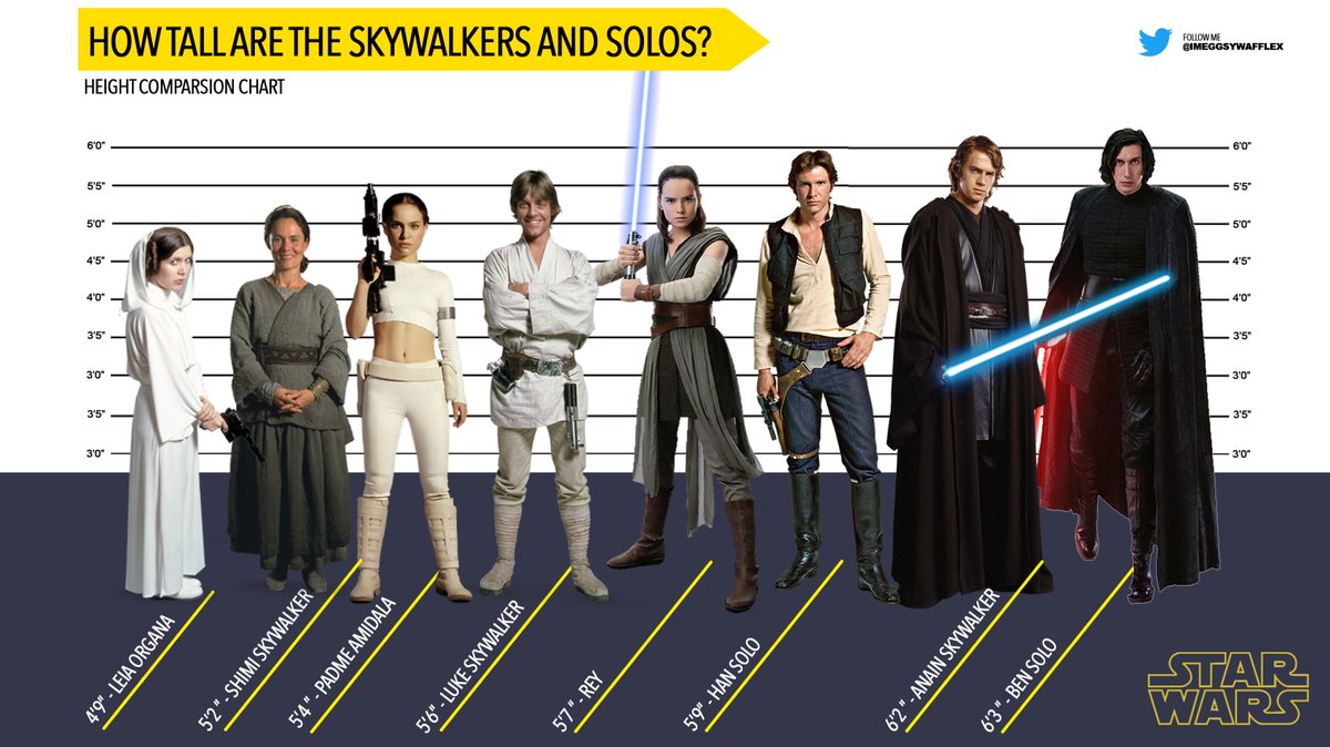 ɱiɱi 森婷 黃 On Twitter Skywalkers Solos Height Comparison