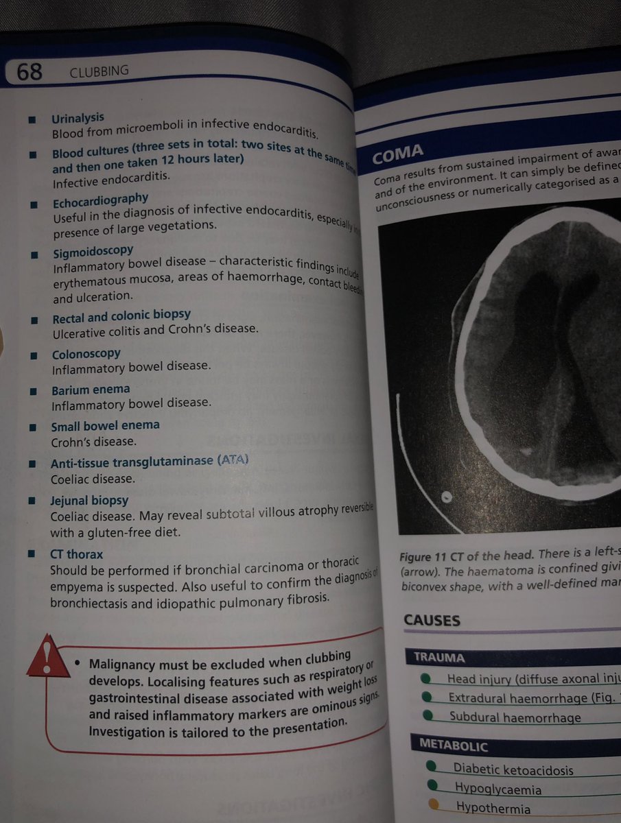 هذه فائدة مشاركاتكم الفعالة😍

تذكرت كتيب مفيد اسمه :
Churchill's Pocketbook of Differential Diagnosis

يحتوي على: 
- أهم الأسئلة لما تأخذ التاريخ المرضي (history) 
- physical examination 
- investigation 

هذه نسخة pdf⬇️: 
drive.google.com/open?id=0B2Nf9…

مرتب أبجديًا وينفع في الراوند👍🏻