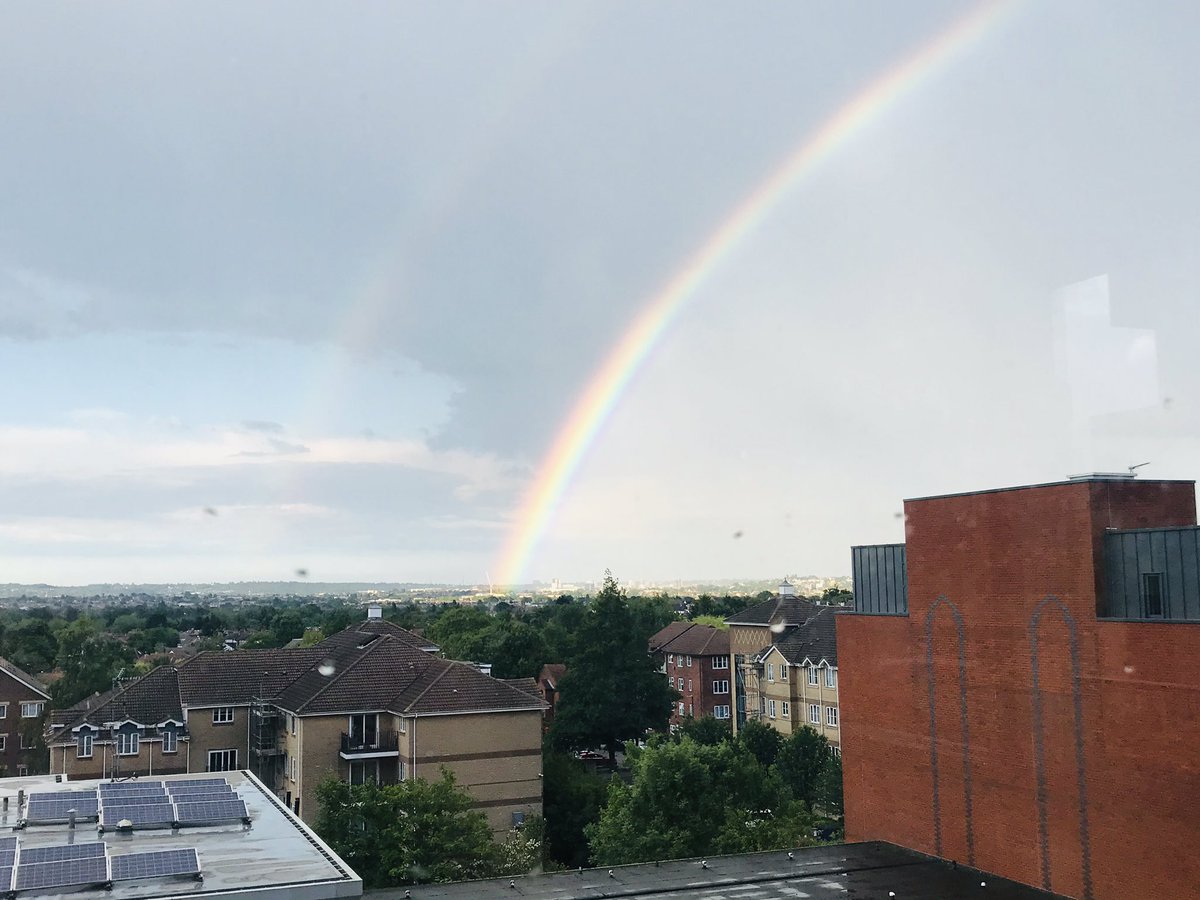 #RainbowAlert Rays of Hope are shining again. Thanks to all the corona warriors across the world helping us to fight this pandemic. @harrow_council #London #Harrow