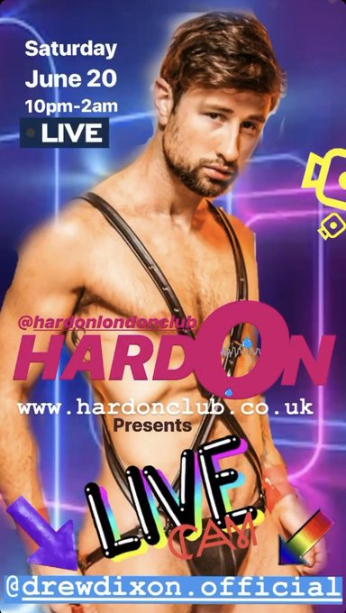 2 pic. ?@hardonlondon is back with an other HARDON LIVE, the hottest hottest virtual fuck fest you have